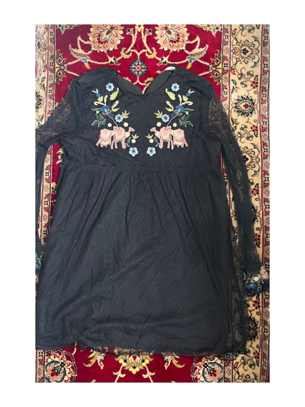 Embroidered Zara Babydoll Dress